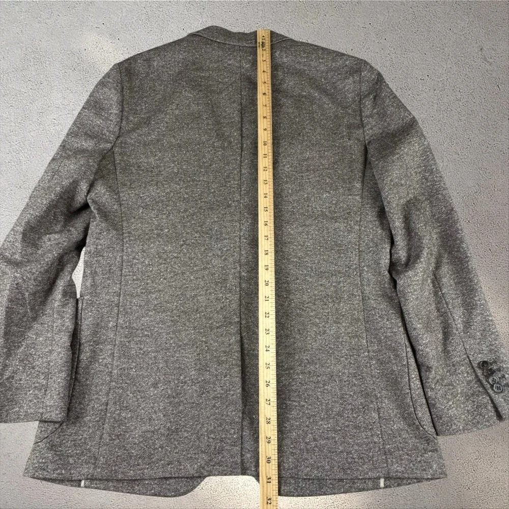 Banana Republic Donegal Blazer 42R Brown Marzotto Havana Wool Tailored Slim Fit